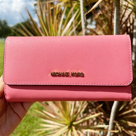 light pink michael kors wallet|pink micheal Kors wallet.